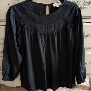 Loft Black Blouse
